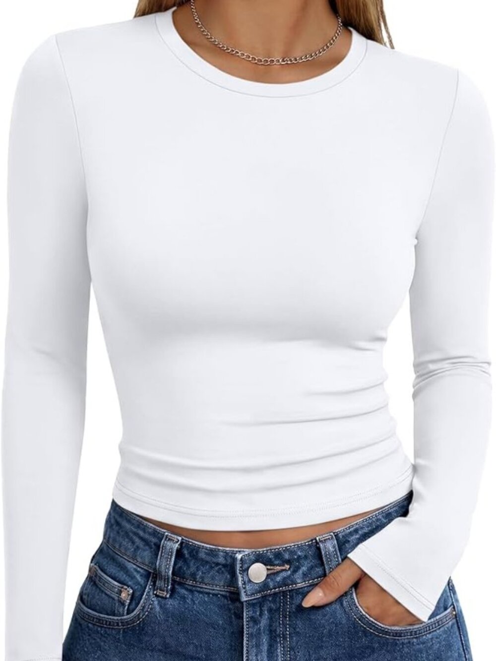 Trendy Queen Womens Long Sleeve T Shirts Fall Fashion Basic Y2K Tops 2026